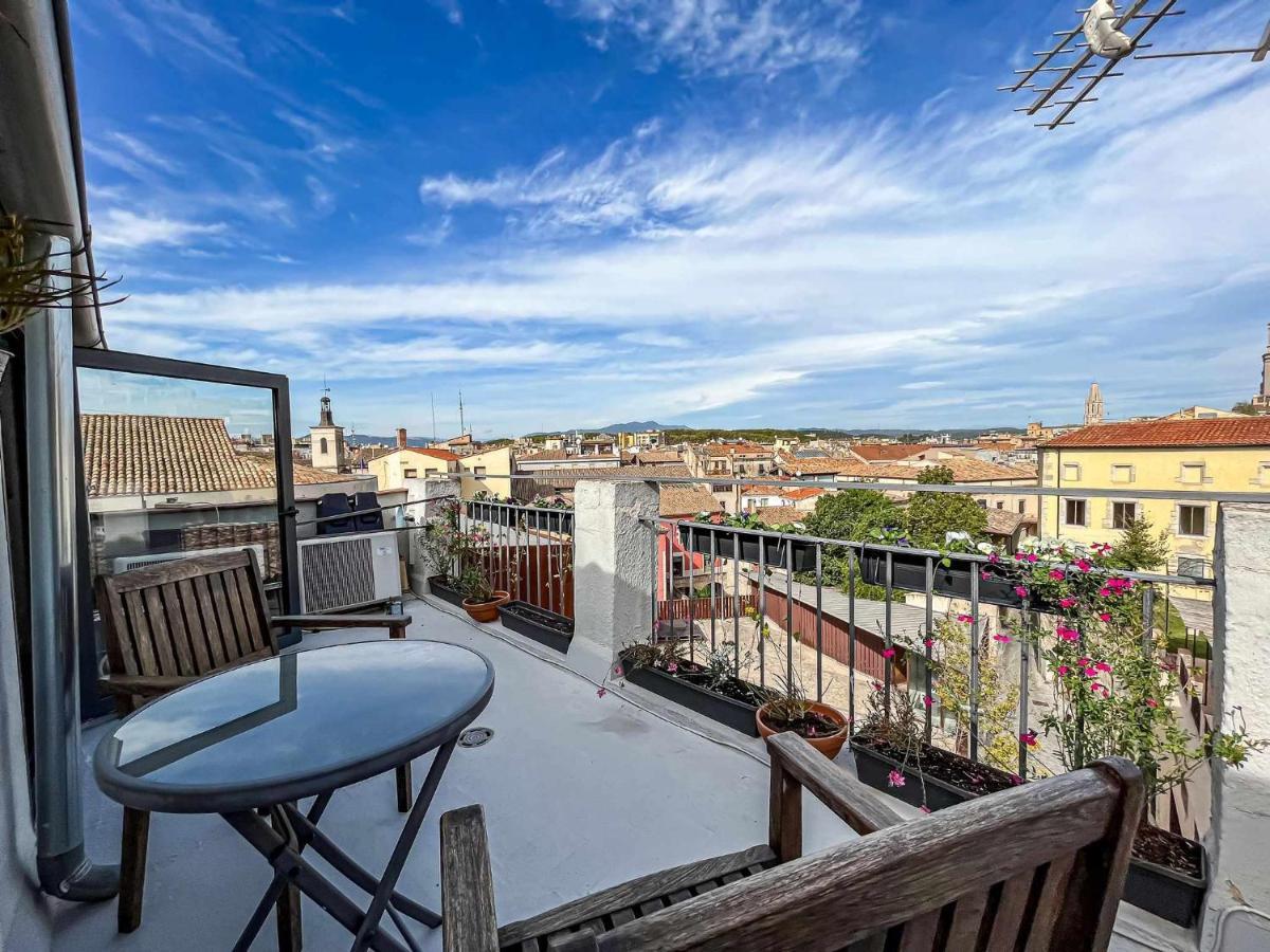 Romantic Duplex With Terrace And Great Views Gérone Extérieur photo