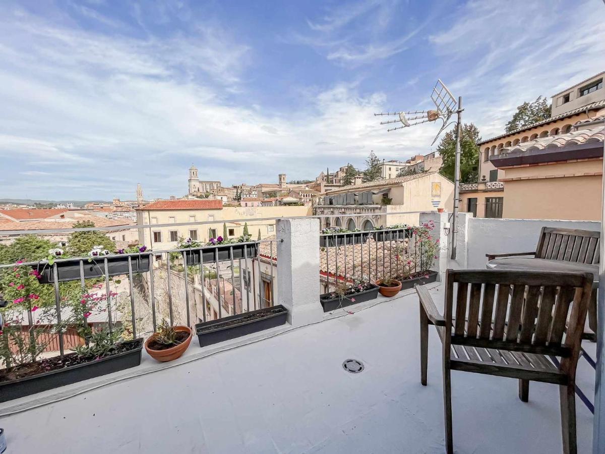 Romantic Duplex With Terrace And Great Views Gérone Extérieur photo